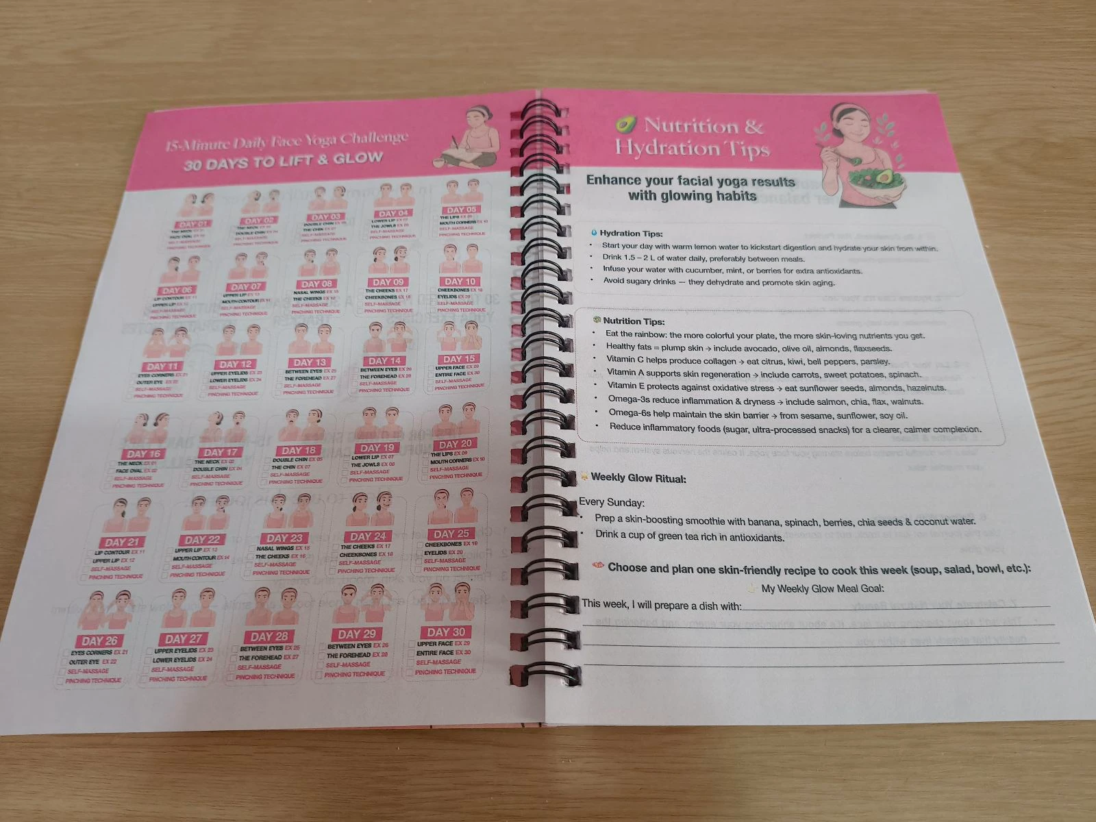 Yoga Book agenda manual yoga facial New in English – photo 3